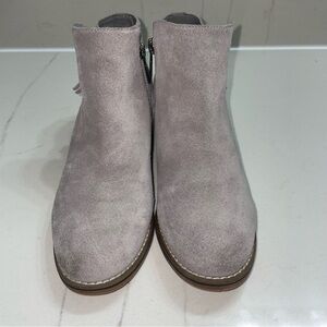 Blondo Mushroom Grey Suede Liam Waterproof Ankle Booties Women’s Size 7 1/2 M
